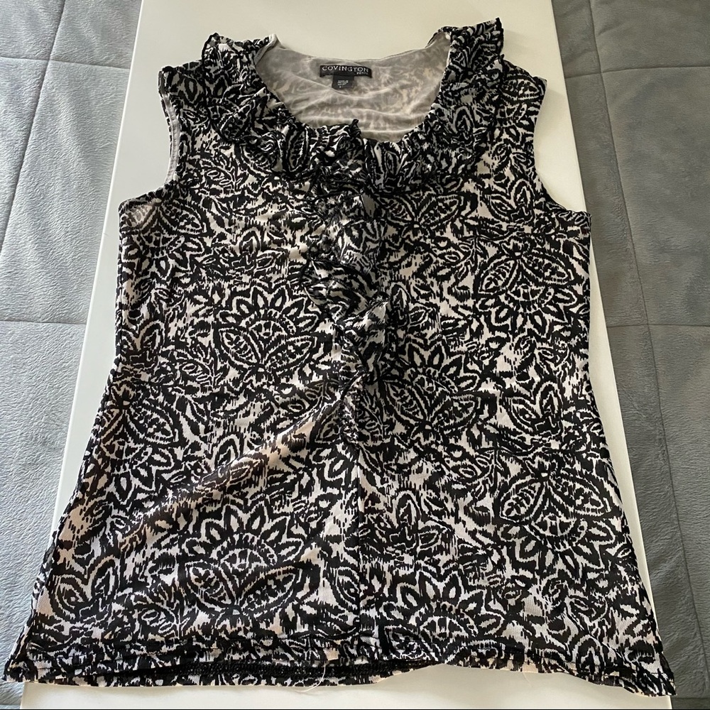 Covington Petite Ruffle Top - Picture 3 of 11